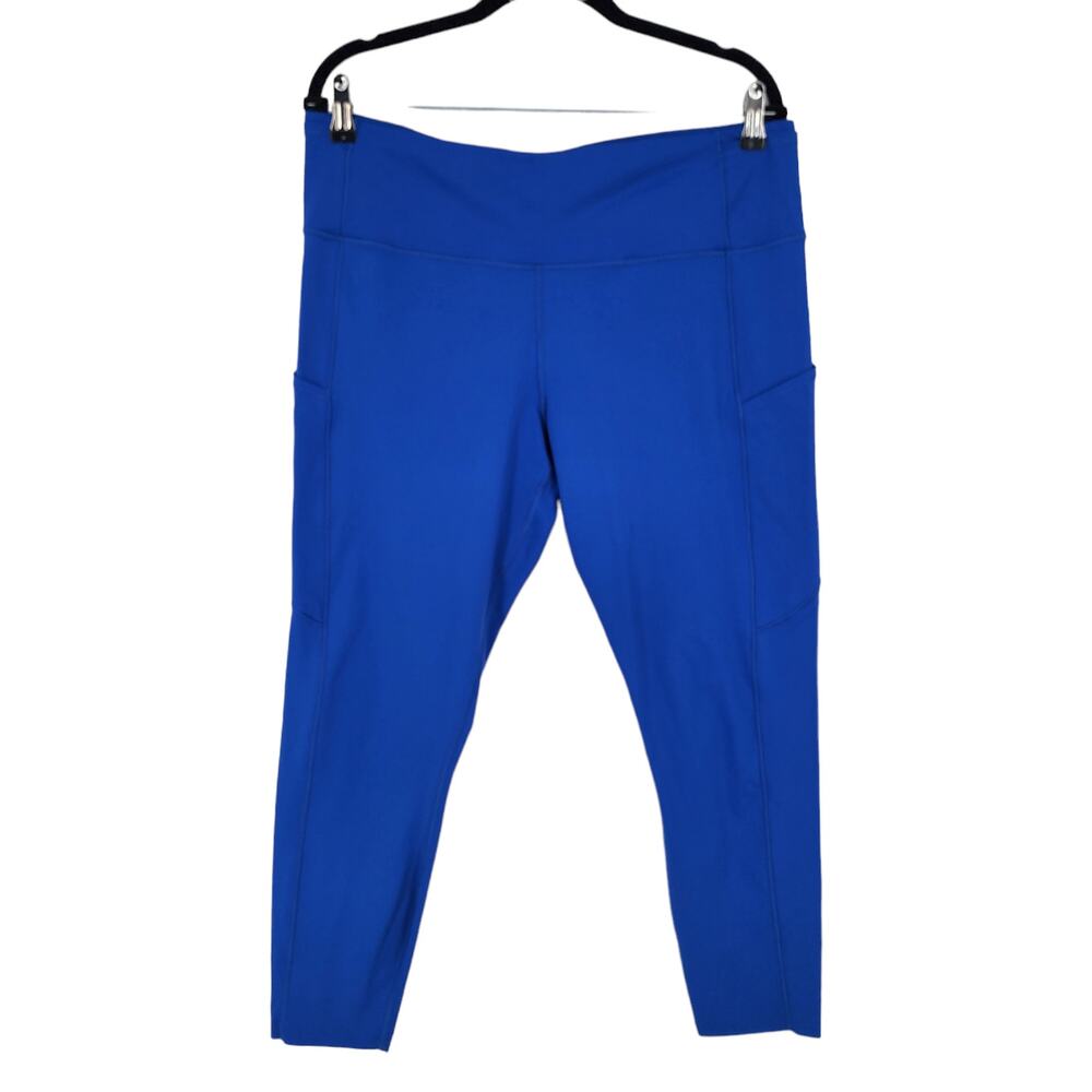 Lululemon Fast and Free High-Rise Tight 25" Side Pocket Leggings Blue Size 16